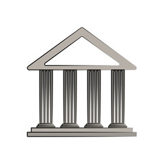 ancient greek building icon image vector illustration design 