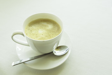 A cup of cappuccino