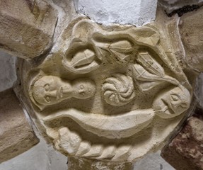 Clé de voûte de la chapelle de Guadalupe, Algarve, Portugal