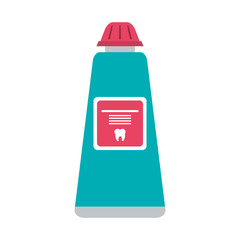 toothpaste dental care icon image vector illustration design 