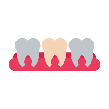 molar teeth dental care icon image vector illustration design 