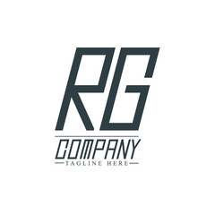 Initial Letter RG Design Logo Template