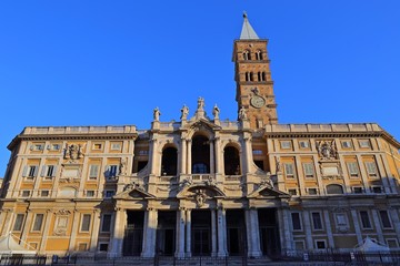 Fototapeta na wymiar Basilica di Santa Maria della Salute on the giudecca Canal in Venice in Italy