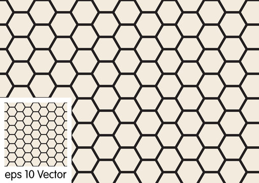 Vector hexagon pattern