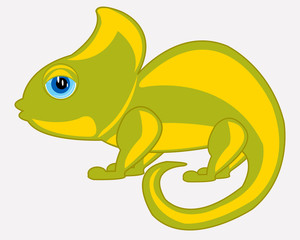 Cartoon animal chameleon