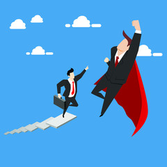 Business competition. Business concept illustration