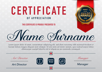 Certificate template luxury and diploma style,vector illustration.