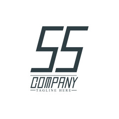 Initial Letter SS Design Logo Template