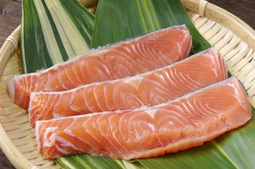 秋鮭の切り身
