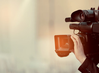 videographer close up / cameraman / movie