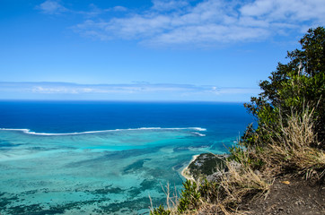 Oceanview from Le Morne Mountain, Mauritius