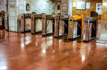 Entrance of metro railway station for cripple.