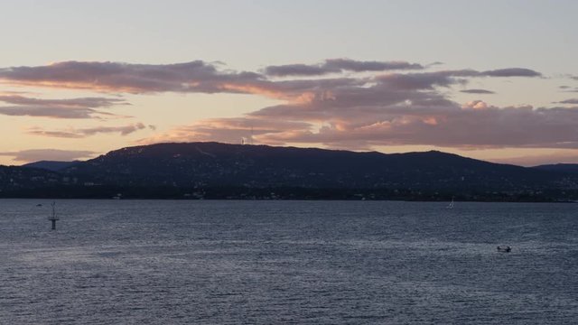 Norwegian city Oslo -  from a Distance
