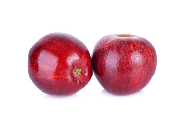 whole ripe apple on white background