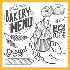 Bakery poster for restaurant.