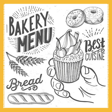 Bakery poster for restaurant.