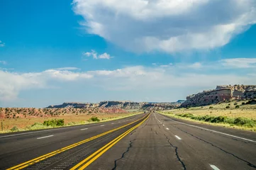 Papier Peint photo Route 66 Routes pittoresques de l& 39 Arizona. Voyage dans le désert au sud-ouest des États-Unis