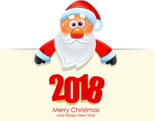 Santa Claus. Merry Christmas and Happy New Year
