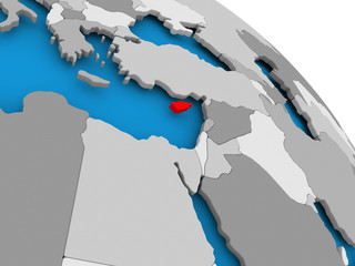 Cyprus in red on map