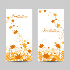 Set of vertical banners