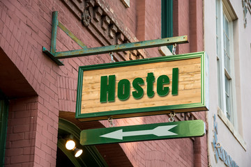 Obraz premium Schild 277 - Hostel