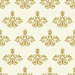 Obraz premium Orient vector classic golden pattern. Seamless abstract background with repeating elements. Orient background