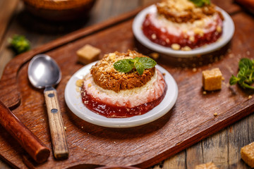 Strawberry cheesecake dessert
