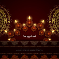 Abstract Happy Diwali religious background design