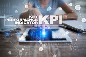 KPI. Key performance indicator. Business and technology concept.