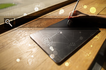 Empty Search bar. Web site, URL. Business, internet and technology concept.