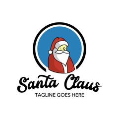 Unique Santaclaus friendly character mascot logo template