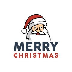 Unique Santaclaus friendly character mascot logo template