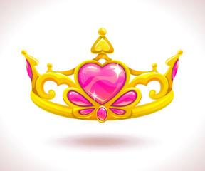 Beautiful golden princess crown © lilu330