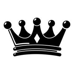 Regal crown icon , simple style