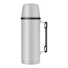 Thermos jug mockup, realistic style