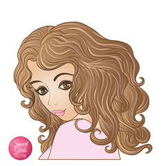 A young beautiful girl.