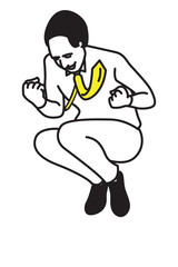 Man jumping in the air