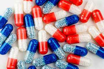 A lot of colorful medication and pills