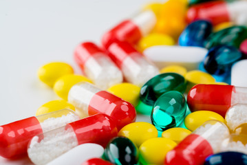 A lot of colorful medication and pills