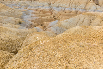 Badlands at Bardenas Reales, Navarre, Spain