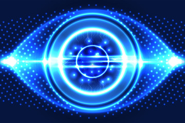 Digital technology background, futuristic technology business. Illustration vector