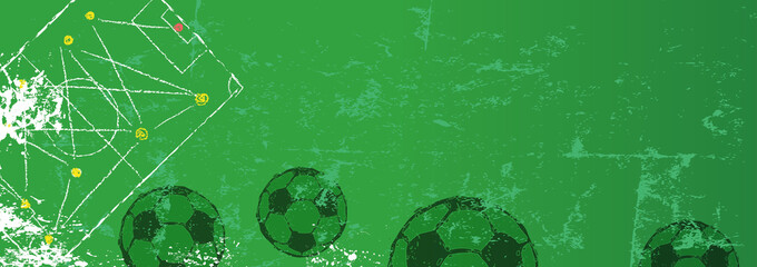 Fototapeta premium Soccer design template,free copy space, vector