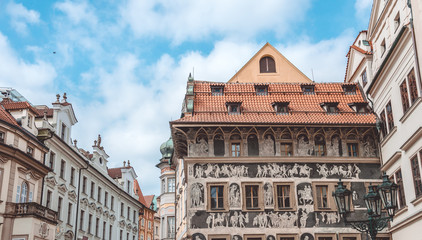 Fototapeta na wymiar Historic Old Quarter in Prague, Czech Republic
