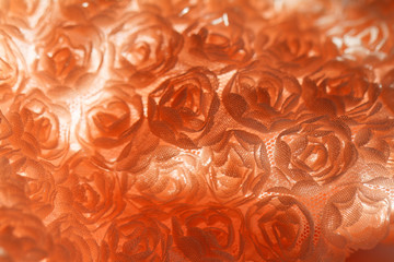 Peach-colored roses material