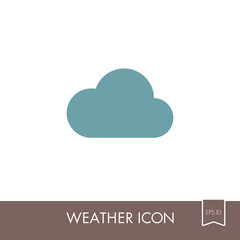 Cloud icon. Meteorology. Weather