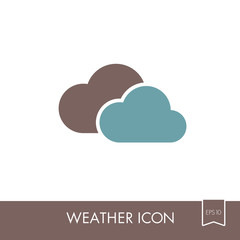 Clouds icon. Meteorology. Weather