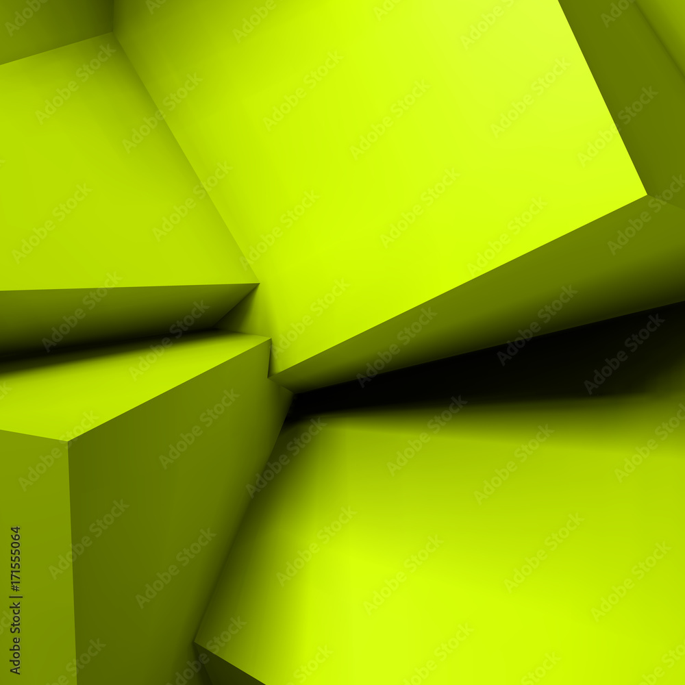 Poster abstract geometric background with overlapping cubes