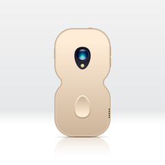 8 digit shaped smartphone for illustrating unknown new design versions