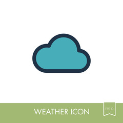 Cloud icon. Meteorology. Weather