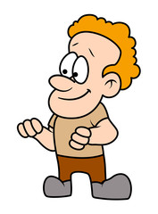 Happy Adult Cartoon Man clip-art